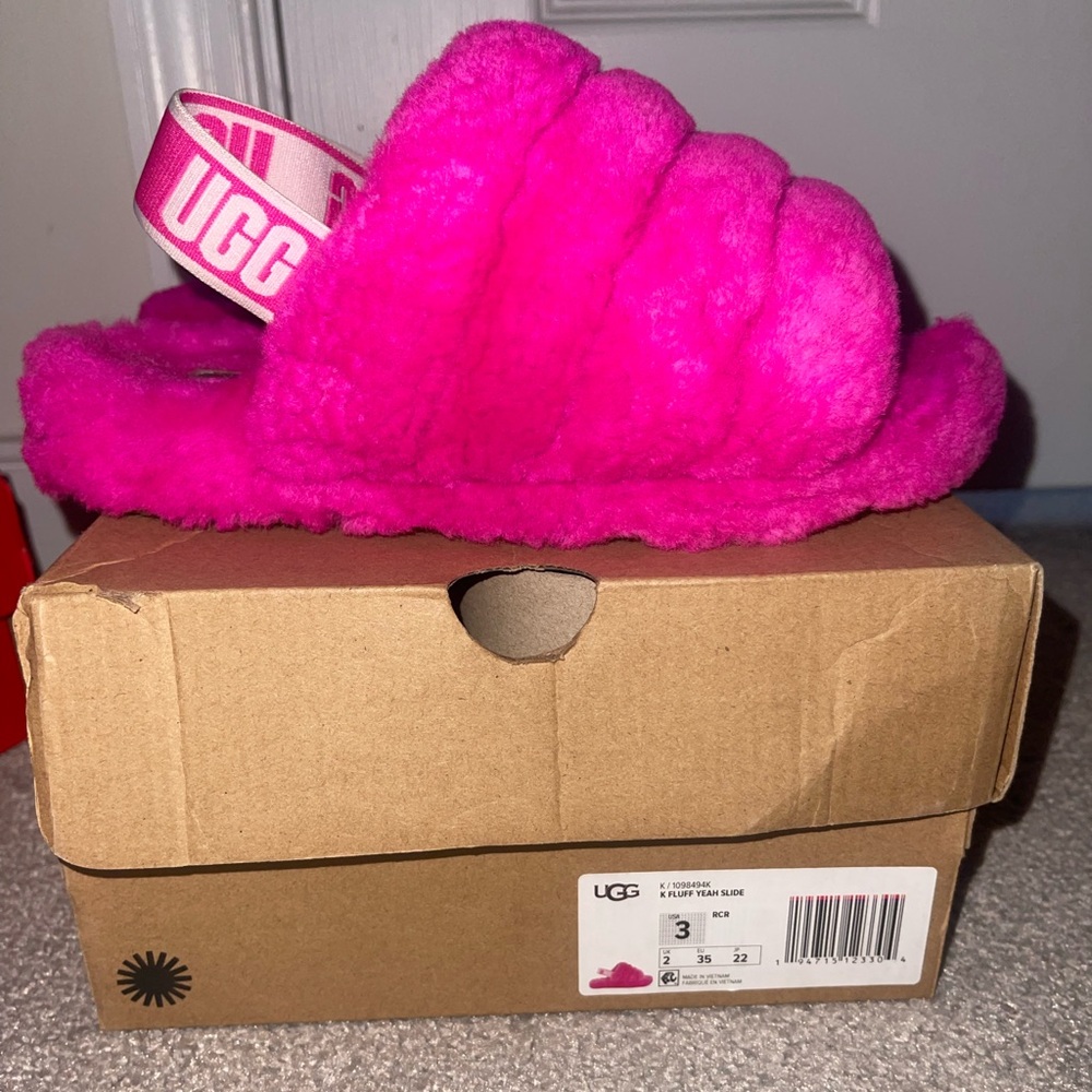 Little Kids Fluff Yeah UGG Slides